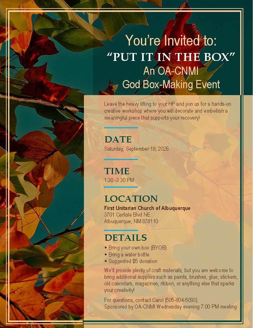 CNMI God Box-Making Event